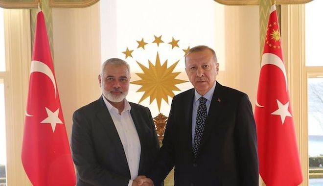 Erdoğan, Hamas lideriyle 1 saat 15 dakika görüştü